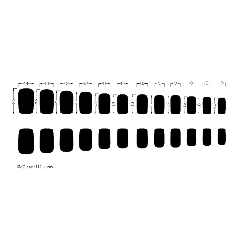 Wholesale Cute Skull Short Color Flower Polka Dot Nail Stickers